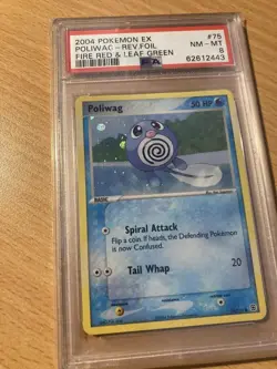 PSA 8 poliwag reverse fire red leaf green 2004 Pokemon - Image 1