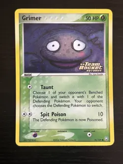 2004 Pokemon TCG Grimer - 56/109 - Ex Team Rocket Returns Holo Rare NM/LP - Image 1