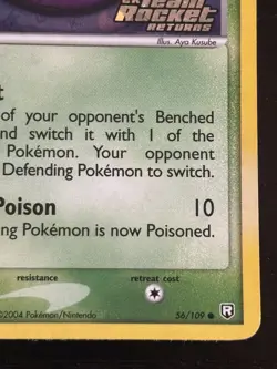 2004 Pokemon TCG Grimer - 56/109 - Ex Team Rocket Returns Holo Rare NM/LP - Image 3