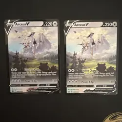 Pokemon TCG Arceus v SWSH204 Black Star Promo Card Near Mint/Mint Condition - Image 1
