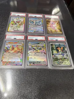 Pokemon TCG Graded Card Lot Of 6 PSA 9, Umbreon, Mew, Charmander, Vaporeon - Image 2