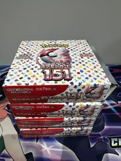 4 Japanese EMPTY Pokemon 151 Booster Boxes - Great for Display - NO CARDS - Image 1