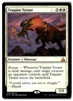 MTG Trapjaw Tyrant - Rivals of Ixalan Moderately Played English - Image 1