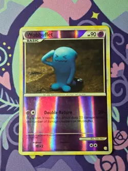 Pokemon TCG HeartGold & SoulSilver Wobbuffet 13/123 Reverse Holo Lightly Played - Image 1