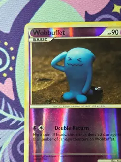 Pokemon TCG HeartGold & SoulSilver Wobbuffet 13/123 Reverse Holo Lightly Played - Image 2