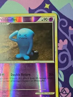 Pokemon TCG HeartGold & SoulSilver Wobbuffet 13/123 Reverse Holo Lightly Played - Image 3