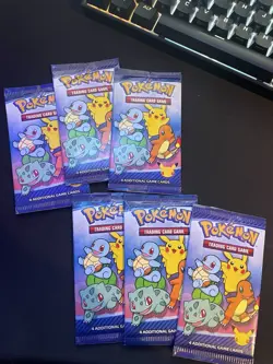 2021 Mcdonalds 25th anniversary Celebrations Pokemon Packs Lot Of 6! - Image 1