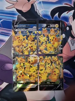 Pokemon Pikachu V-Union Complete Set Japanese 25th Celebrations 2021 - Image 1