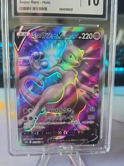 🔥💥 Mewtwo V Super Rare Pokemon GO 073/071 CGC Graded Gem Mint 10 Holo 🔥💥 - Image 2