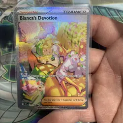 Bianca's Devotion NM SIR Temporal Forces 209/162 Pokemon TCG INK dot error - Image 1