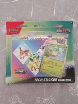Pokemon Prismatic Evolutions Tech Sticker Collection x3 Full Set 9x Booster Pack - Image 3