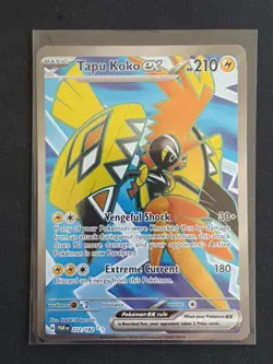 Pokemon TCG Tapu Koko ex Paradox Rift 222/182 Holo Ultra Rare - Image 1