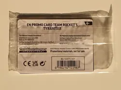 Team Rocket’s Tyranitar 096/182 96/182 Promo Pokemon Center Stamp Sealed - Image 2