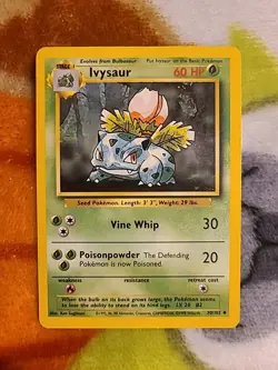 Vintage Pokemon TCG Ivysaur 030/102 Base Set Regular - Image 1
