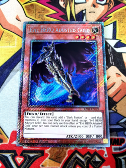 Evil HERO Adusted Gold ra04-en029 (NEW) Platinum-Secret Yu-Gi-Oh - Image 1