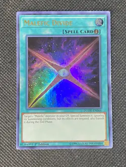 YuGiOh! - Malefic Divide DUOV-EN044 Ultra Rare 1st Edition Near Mint - Image 1