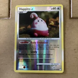 Happiny 52/123 Uncommon Mysterious Treasures Pokemon Card - Image 1