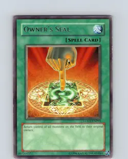 Yu-Gi-Oh TCG Owner's Seal LODT-EN094 Unlimited Regular Rare Card Played MP-LP - Image 1