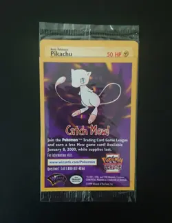 1999 Pokemon Black Star Movie Promo Card - Sealed - Pikachu - Image 1