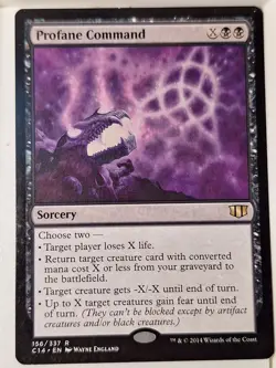Profane Command - Commander: 2014 - Magic the Gathering MTG Nice! - Image 1