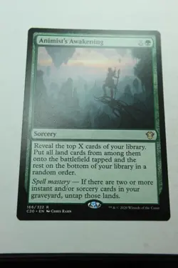 MTG Animist's Awakening x1- -Commander 2020-Lightly Played - Image 1