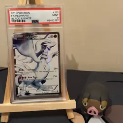 2011 Pokemon Reshiram Full Art 113/114 PSA 9 MINT Black White Base Set - Image 1