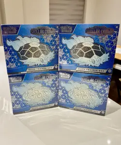 4 x Pokemon TCG S&V Stellar Crown Elite Trainer Box ETB - FREE Delivery 📦 🚚💨 - Image 1
