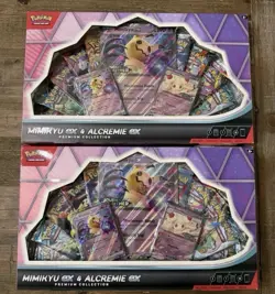 Pokemon TCG Mimikyu EX & Alcremie EX Premium Collection LOT OF 2 IN HAND - Image 1