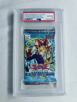 Yugioh - PSA 10 - Legend of Blue Eyes White Dragon - Booster Pack 1st Edition - Image 1