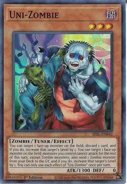 ( UNI-ZOMBIE ) - Super Rare - SESL-EN042 - 1st - NM - Yu-Gi-Oh Secret Slayers - Image 1