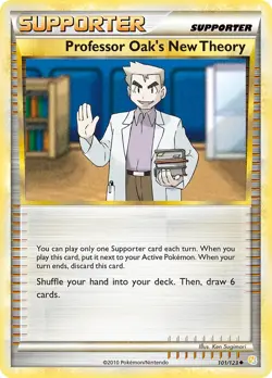 Professor Oak's New Theory 101/123 HeartGold & SoulSilver HGSS Pokemon Card LP - Image 1