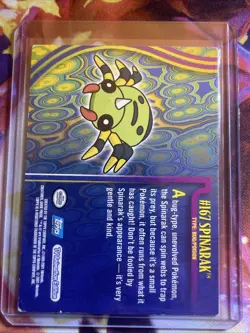 Pokemon Topps Johto Card Spinarak #167 Blue Label Mp - Image 2
