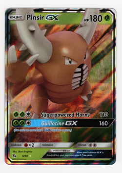 Pinsir GX 6/68 - Near Mint - Hidden Fates, Sun & Moon Pokemon Card - Image 1