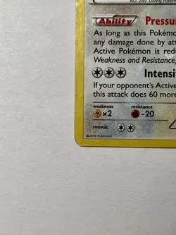 Lugia Cracked Ice Holo 78/124 - XY Fates Collide Pokemon TCG Card - Legendary MP - Image 4