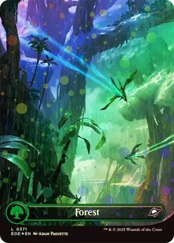 MTG - Forest - Galaxy Foil - Edge of Eternities - Magic the Gathering - Image 1