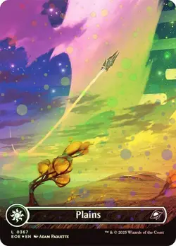 MTG - Plains - Galaxy Foil - Edge of Eternities - Magic the Gathering - Image 1