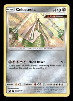 Celesteela Holo Shiny Vault Hidden Fates SV32/SV94, NM Pokemon Card - Image 1