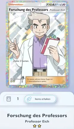 Pokemon TCG Pocket Forschung des Professors/Professor Eich - Image 1