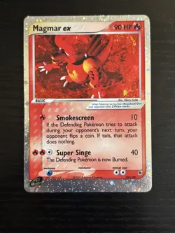 2003 Pokemon TCG Magmar ex Holo Rare Ruby & Sapphire 100/109 LP/NM - Image 1