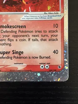 2003 Pokemon TCG Magmar ex Holo Rare Ruby & Sapphire 100/109 LP/NM - Image 5