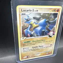 Lucario GL LV. 32 #8/111 Pokemon TCG Diamond & Pearl Mysterious Treasures - Image 3