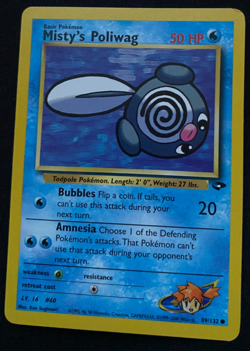 Pokemon TCG Misty’s Poliwag Gym Heroes 89/132 LP - Image 1