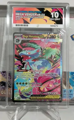 Pokemon TCG Mega Venusaur EX Mega Evolutions 177/132 Ace Grade 10 perfect subs - Image 3