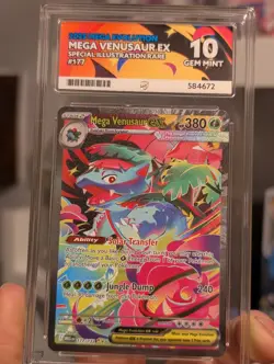 Pokemon TCG Mega Venusaur EX Mega Evolutions 177/132 Ace Grade 10 perfect subs - Image 4