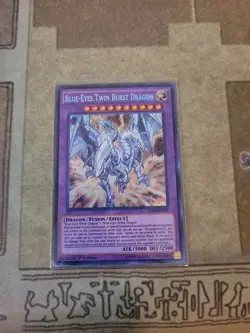 YUGIOH BLUE-EYES TWIN BURST DRAGON SHVI-EN099 SECRET 1ST ED NM - Image 1