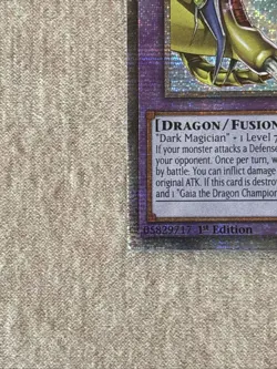 Yugioh Dark Magician The Knight of Dragon Magic BLMR-EN001 Quarter Century NM - Image 4