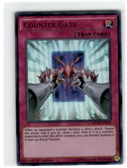 Yu-Gi-Oh! Counter Gate Ultra Rare MVP1-EN010 Moderately Played 1st Edition - Image 1