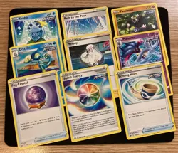 Chilling Reign Pokemon card 4x trainer play set playset deck playable mint - Image 1