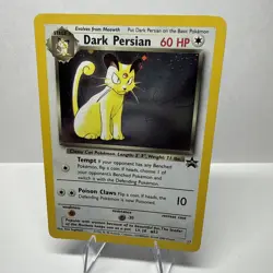 Dark Persian 17 Holo Black Star Promo WOTC Pokemon Card - Image 1