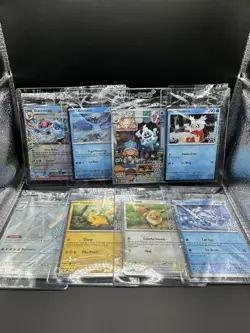 Pokemon 2025 Holiday Advent Calendar Promos 8/8 Snowflake Stamp Cards Lot Sealed - Image 1